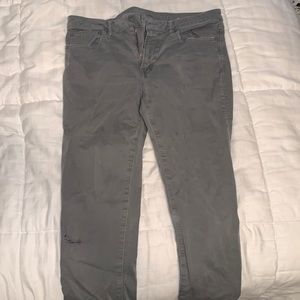 34x34 American Eagle Slim Flex Gray Chino Pants